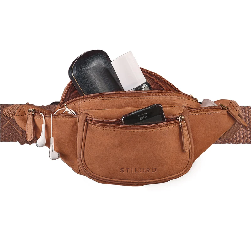 B-WARE "Eliah" Vintage Gürteltasche Leder