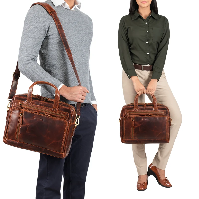 "Avery" Ledertasche Umhängetasche