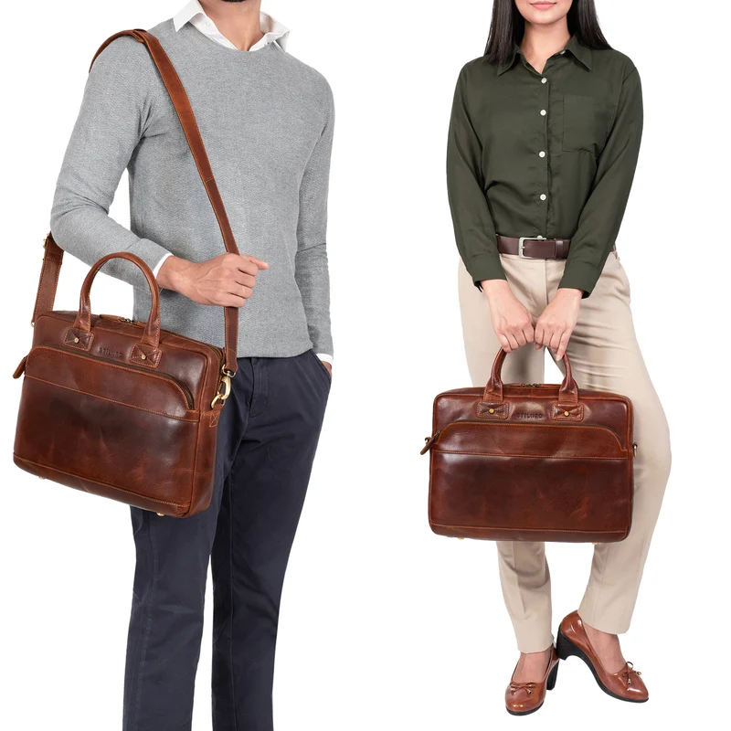 "Alvin" Business Laptoptasche Leder