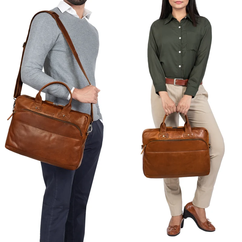 "Alvin" Business Laptoptasche Leder