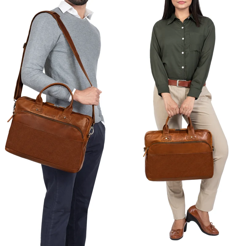 "Alvin" Business Laptoptasche Leder