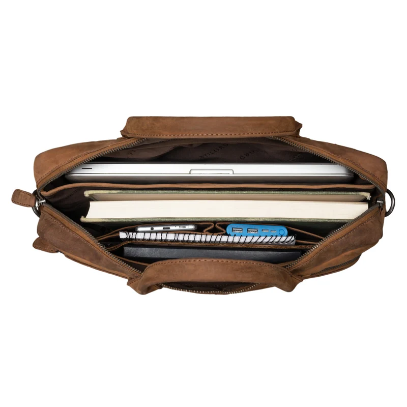 "Alvin" Business Laptoptasche Leder