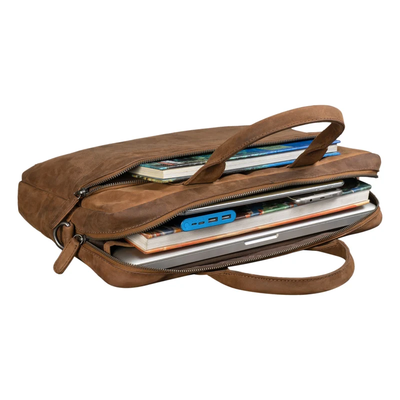 "Alvin" Business Laptoptasche Leder