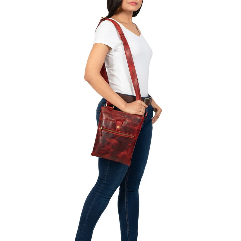 "Enya" Ledertasche Damen Umhängetasche