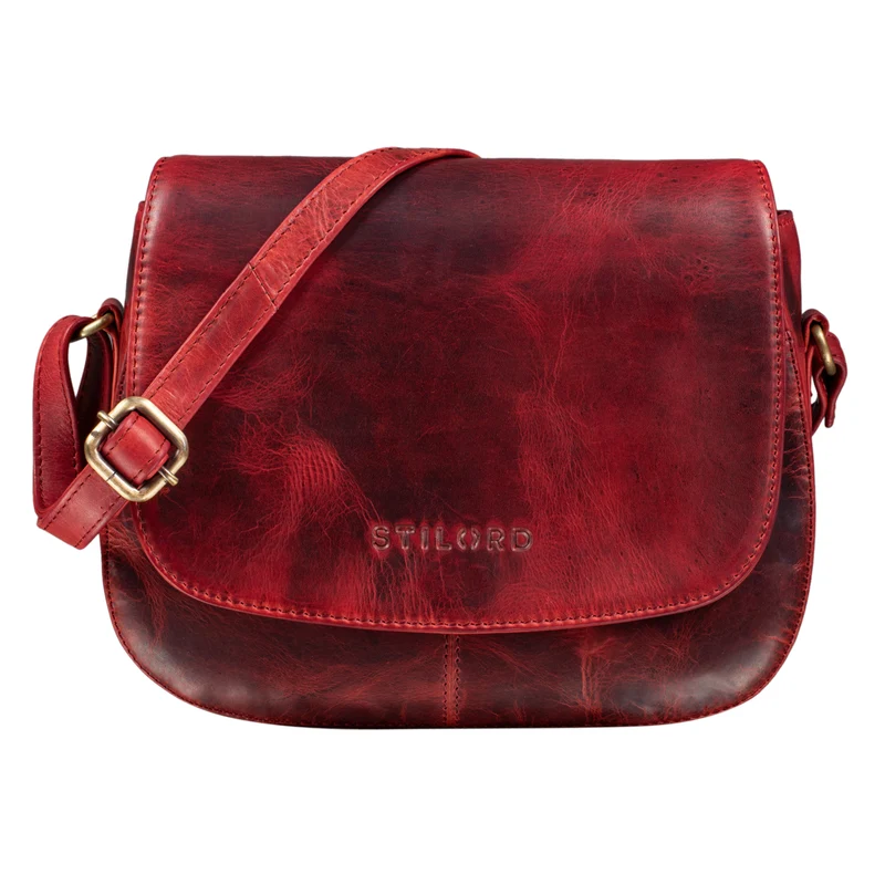 "Savannah" Umhängetasche Damen Leder kleine Echtleder Handtasche