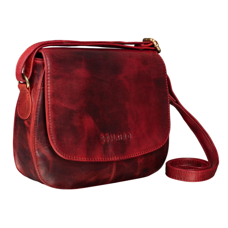"Savannah" Umhängetasche Damen Leder kleine Echtleder Handtasche