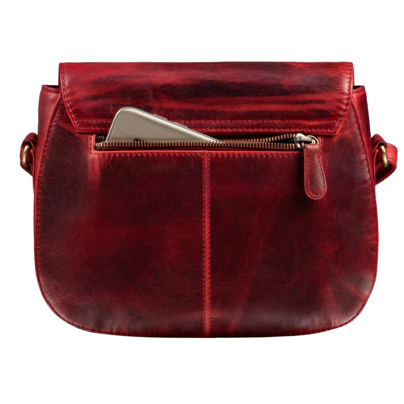 "Savannah" Umhängetasche Damen Leder kleine Echtleder Handtasche