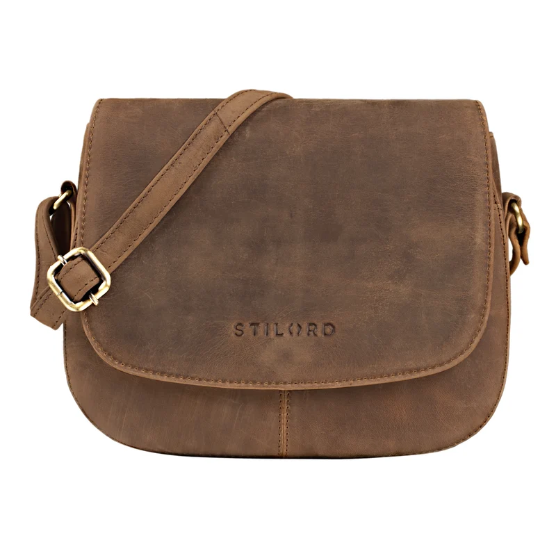 "Savannah" Umhängetasche Damen Leder kleine Echtleder Handtasche