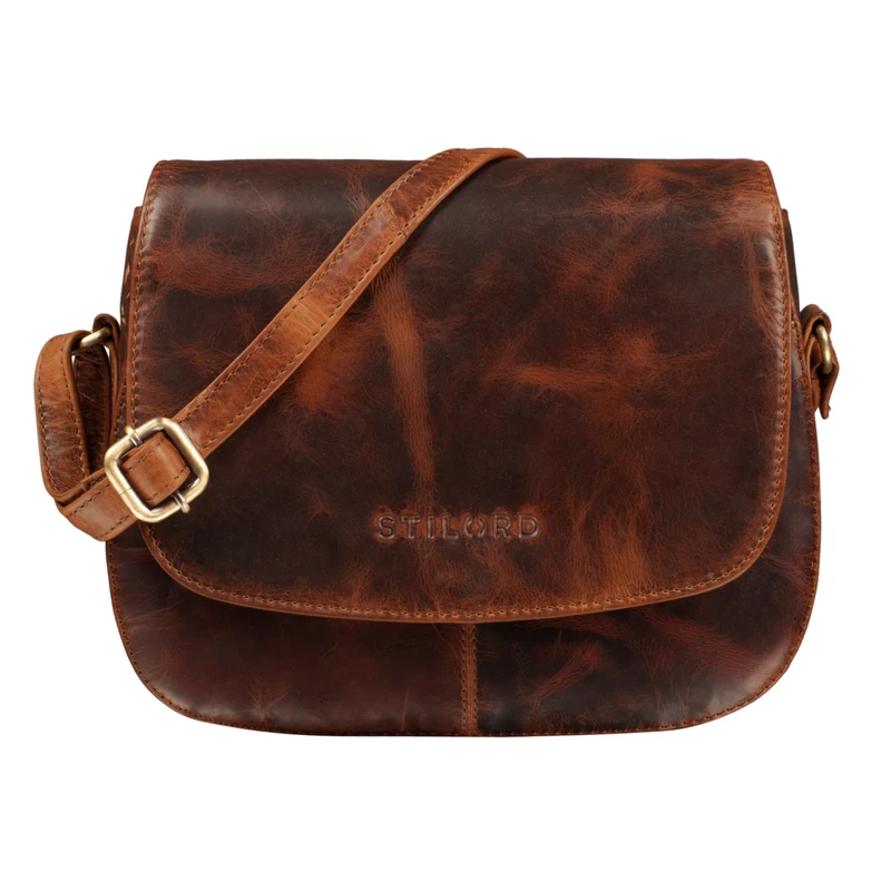 "Savannah" Umhängetasche Damen Leder kleine Echtleder Handtasche