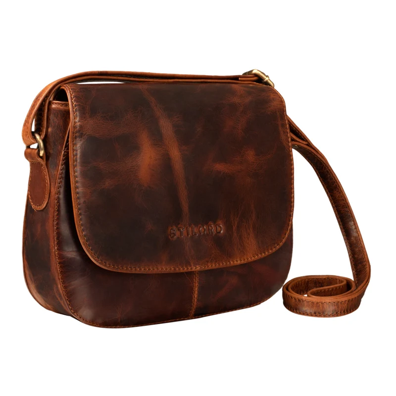 "Savannah" Umhängetasche Damen Leder kleine Echtleder Handtasche