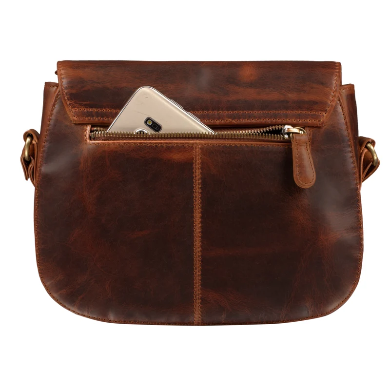 "Savannah" Umhängetasche Damen Leder kleine Echtleder Handtasche