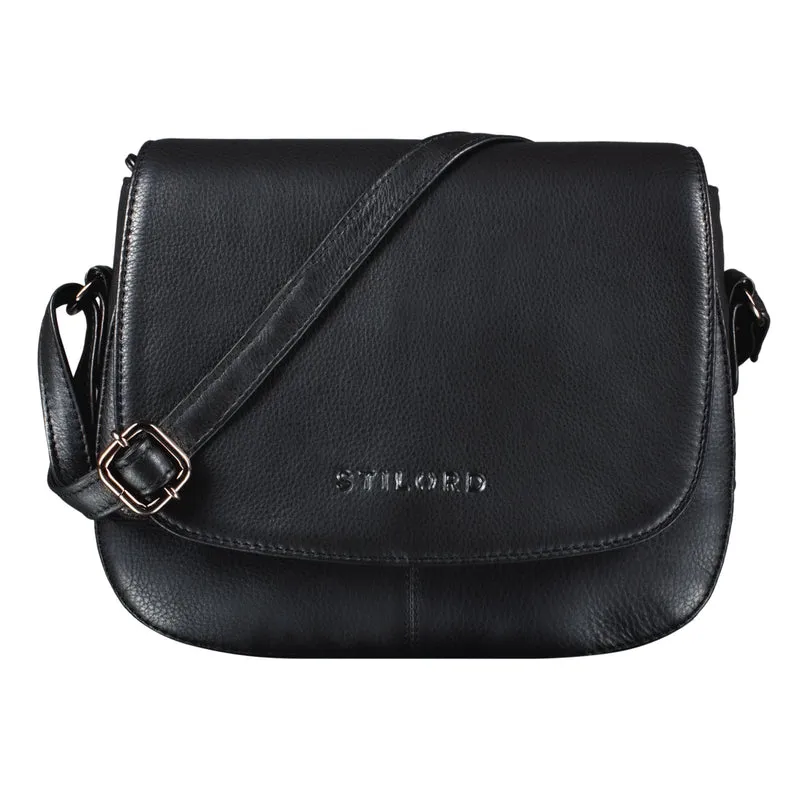 "Savannah" Umhängetasche Damen Leder kleine Echtleder Handtasche