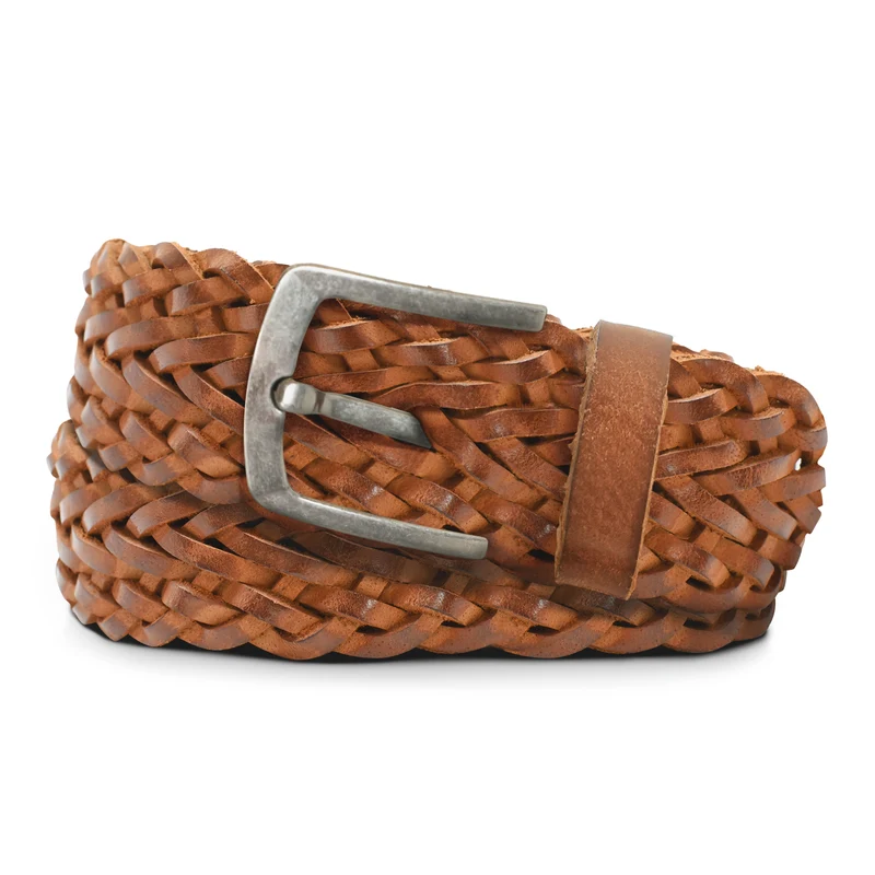 "Arin" Flechtgürtel Leder 40 mm