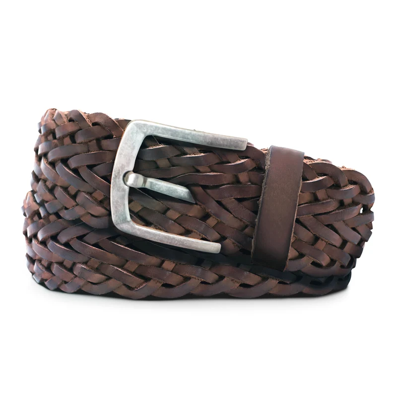 "Arin" Flechtgürtel Leder 40 mm