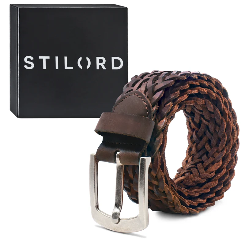 "Arin" Flechtgürtel Leder 40 mm