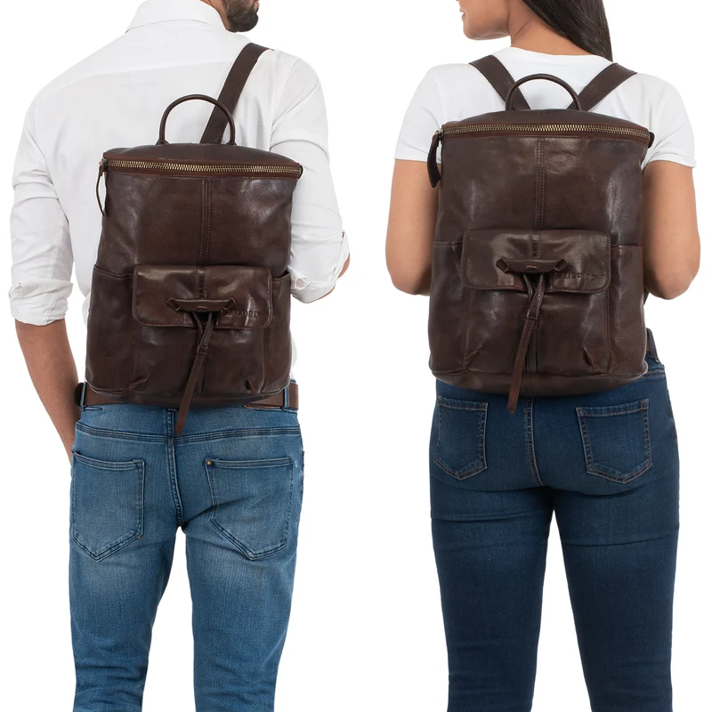 "Fernandez" Vintage Rucksack Leder Groß
