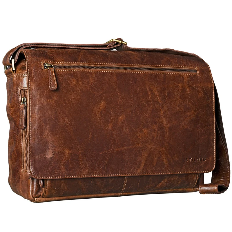 "Jan" 15,6 Zoll Laptoptasche Leder