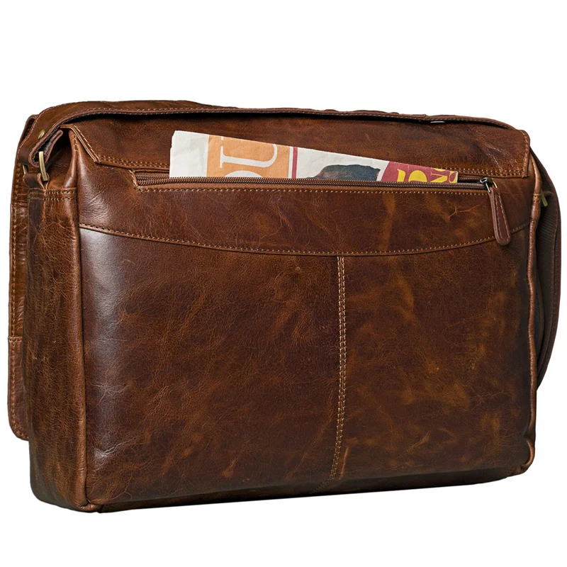 "Jan" 15,6 Zoll Laptoptasche Leder