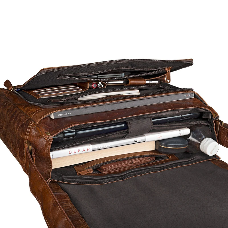 "Jan" 15,6 Zoll Laptoptasche Leder