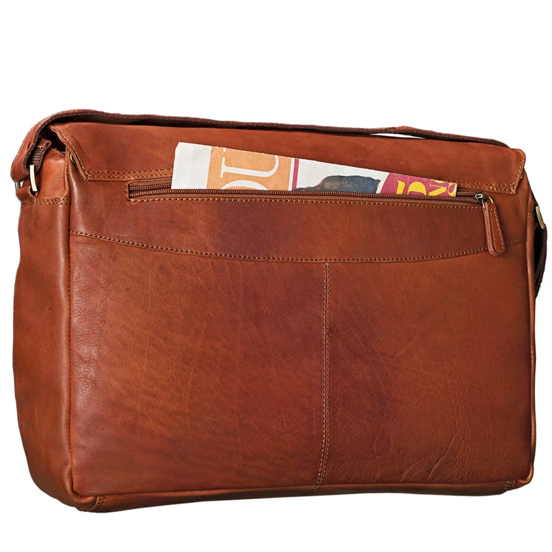 "Jan" 15,6 Zoll Laptoptasche Leder