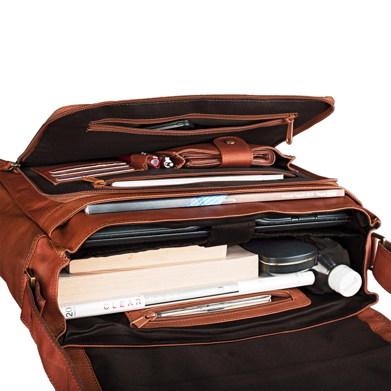 "Jan" 15,6 Zoll Laptoptasche Leder