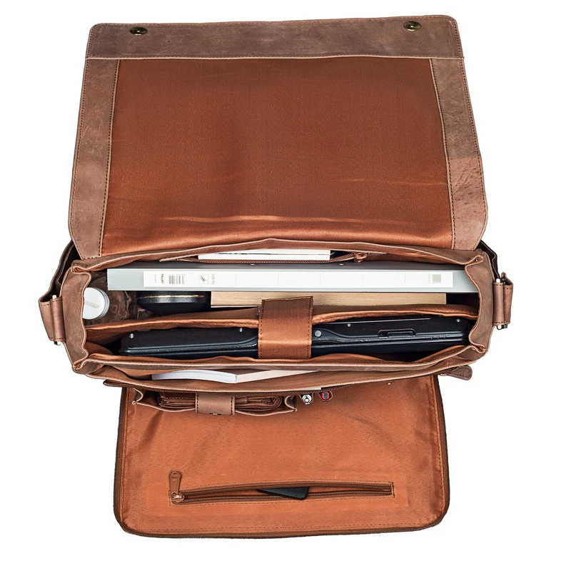 "Jan" 15,6 Zoll Laptoptasche Leder