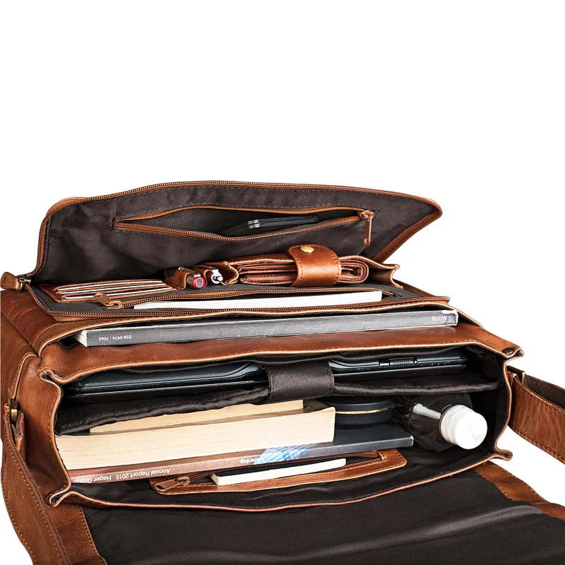 "Jan" 15,6 Zoll Laptoptasche Leder