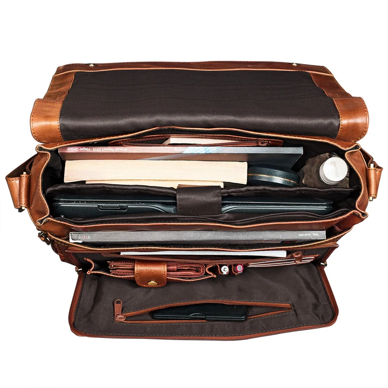 "Jan" 15,6 Zoll Laptoptasche Leder