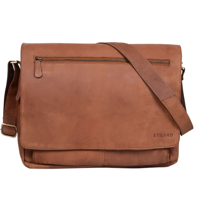 "Jan" 15,6 Zoll Laptoptasche Leder