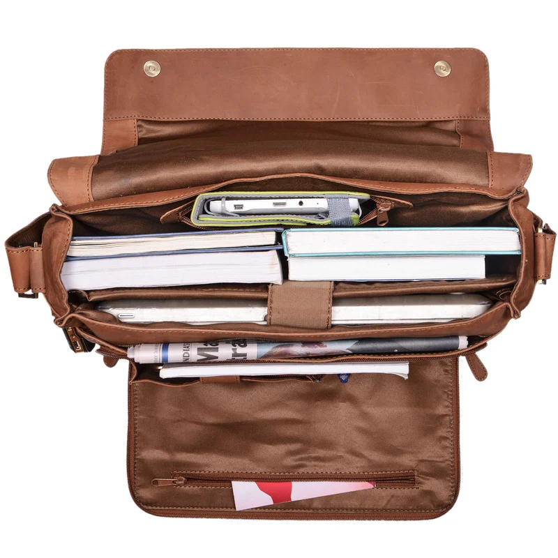 "Jan" 15,6 Zoll Laptoptasche Leder
