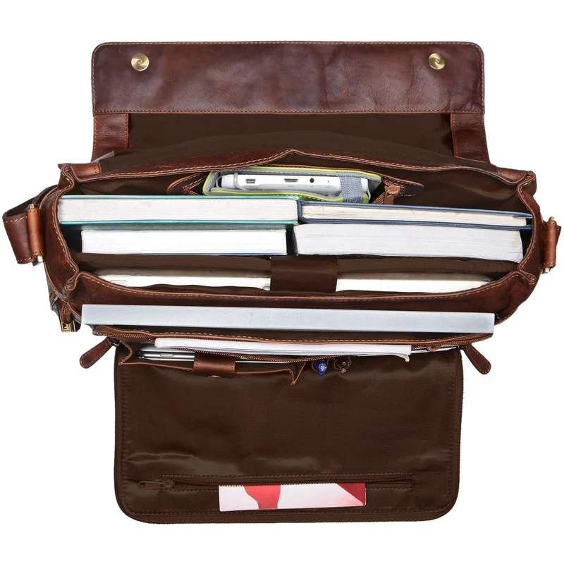 "Jan" 15,6 Zoll Laptoptasche Leder