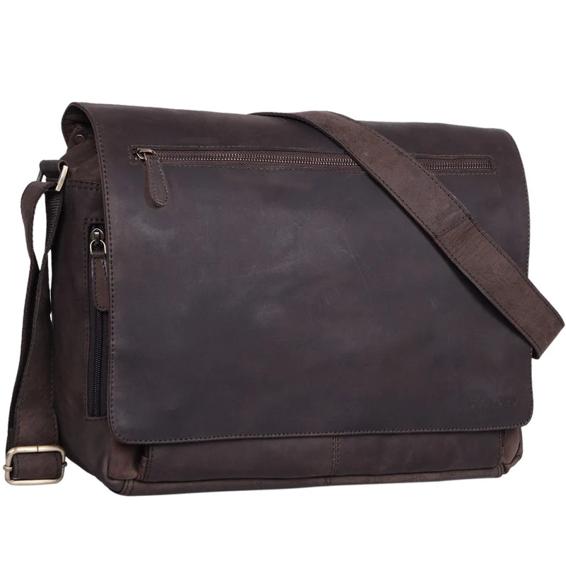 "Jan" 15,6 Zoll Laptoptasche Leder