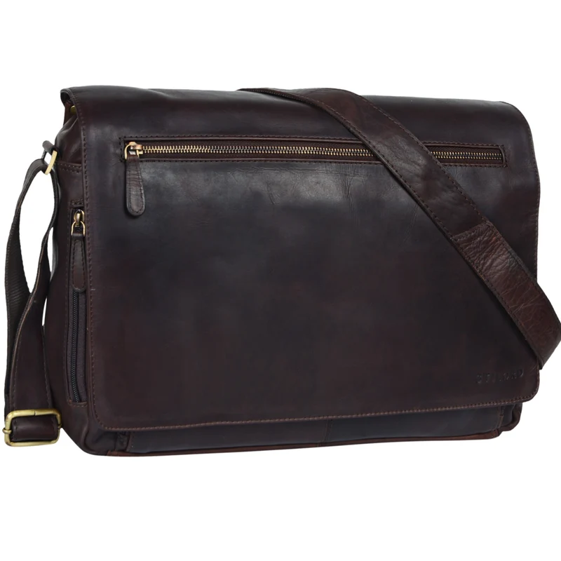 "Jan" 15,6 Zoll Laptoptasche Leder