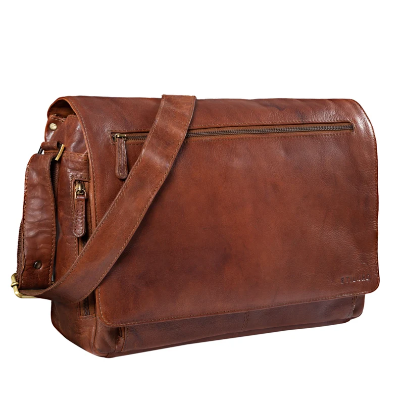 "Jan" 15,6 Zoll Laptoptasche Leder