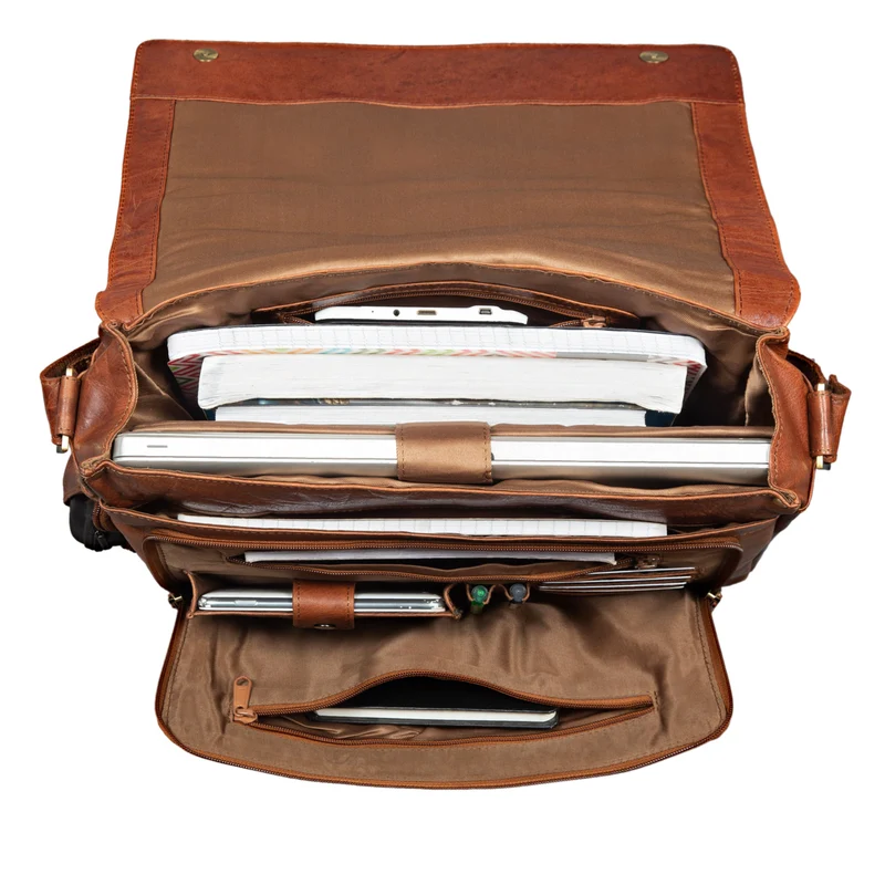 "Jan" 15,6 Zoll Laptoptasche Leder
