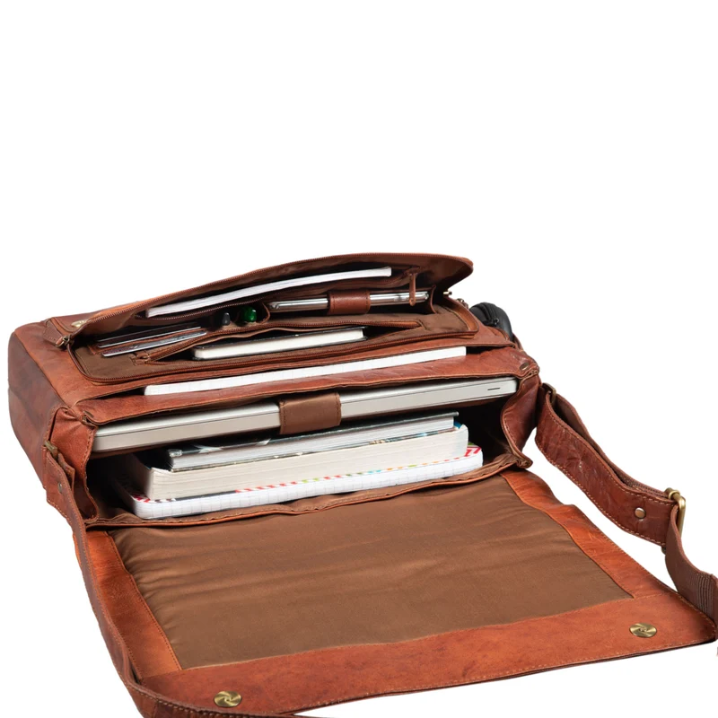 "Jan" 15,6 Zoll Laptoptasche Leder
