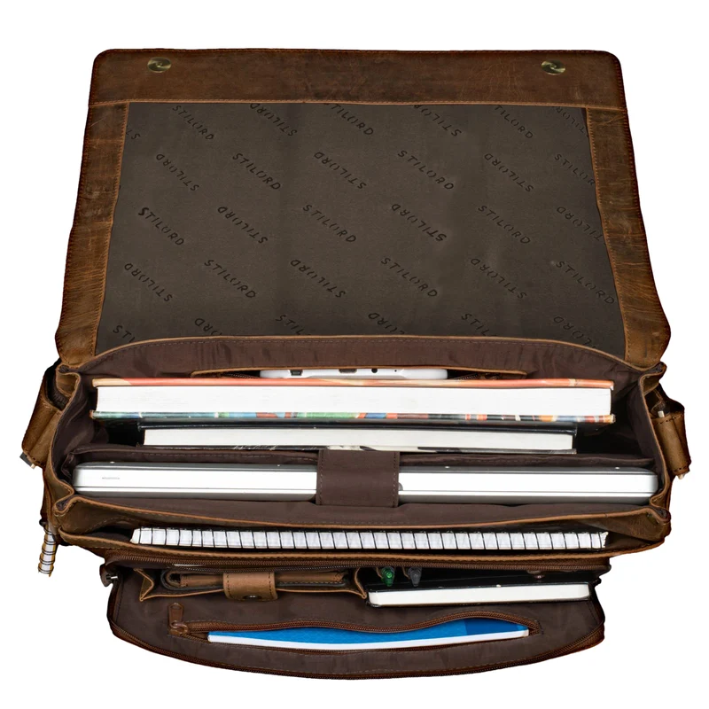 "Jan" 15,6 Zoll Laptoptasche Leder