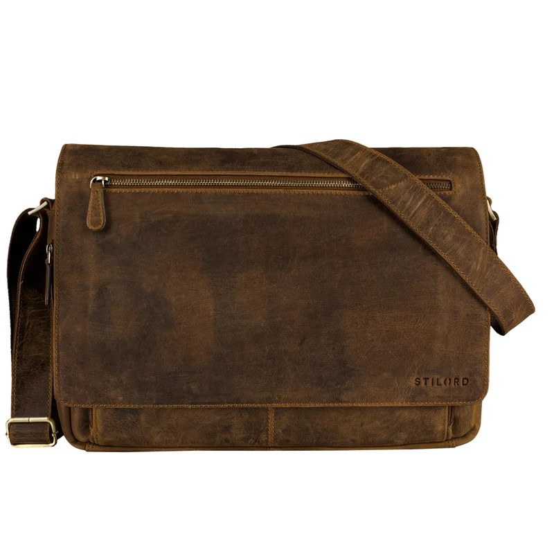 "Jan" 15,6 Zoll Laptoptasche Leder
