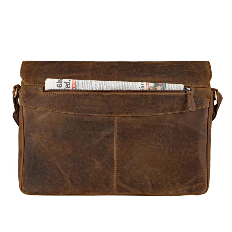 "Jan" 15,6 Zoll Laptoptasche Leder