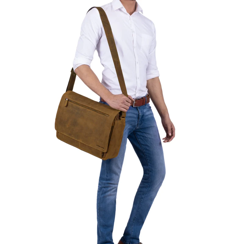 "Jan" 15,6 Zoll Laptoptasche Leder