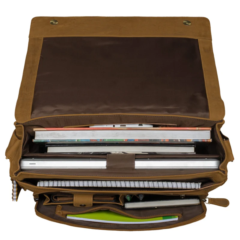 "Jan" 15,6 Zoll Laptoptasche Leder