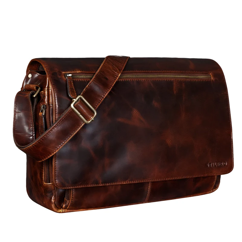 "Jan" 15,6 Zoll Laptoptasche Leder
