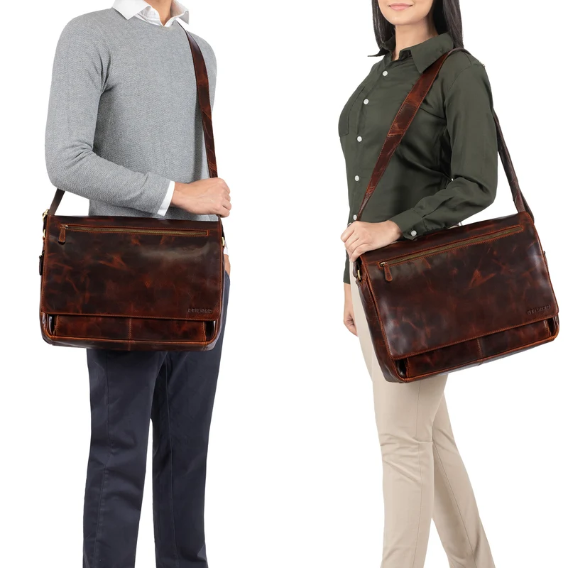 "Jan" 15,6 Zoll Laptoptasche Leder
