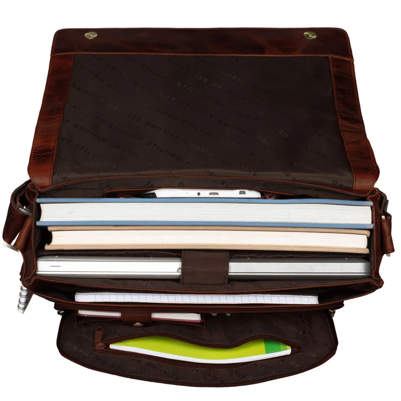 "Jan" 15,6 Zoll Laptoptasche Leder