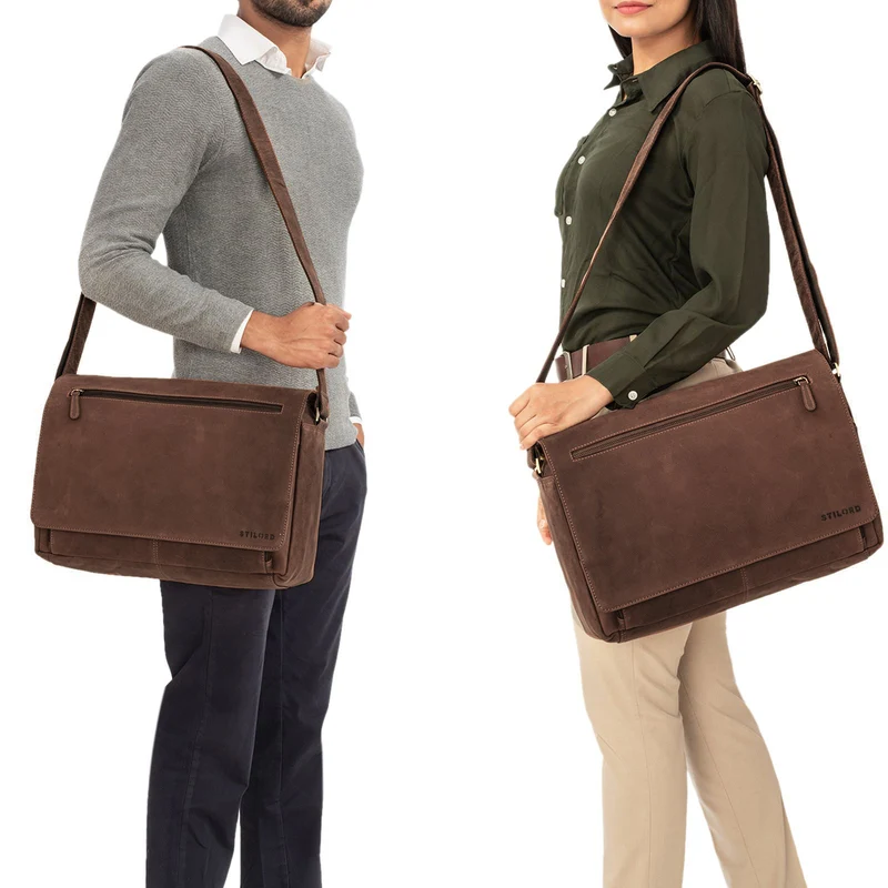 "Jan" 15,6 Zoll Laptoptasche Leder