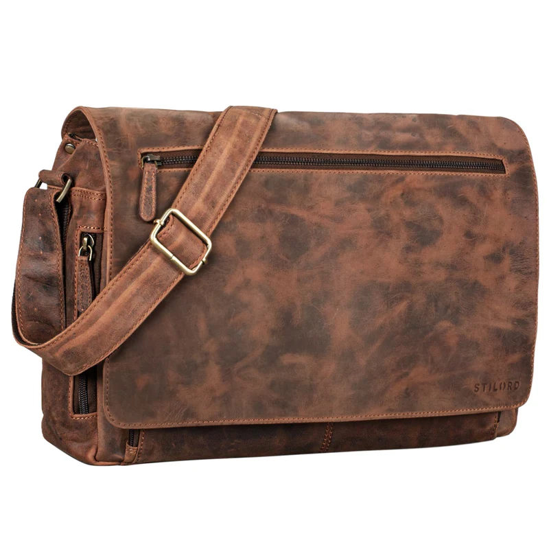 "Jan" 15,6 Zoll Laptoptasche Leder