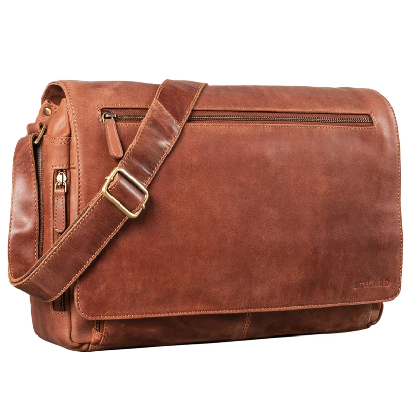 "Jan" 15,6 Zoll Laptoptasche Leder