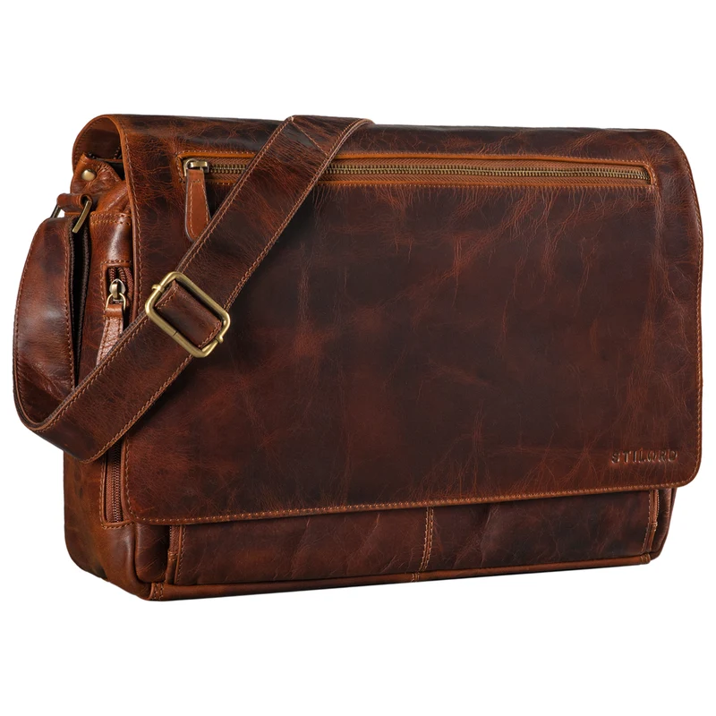 "Jan" 15,6 Zoll Laptoptasche Leder