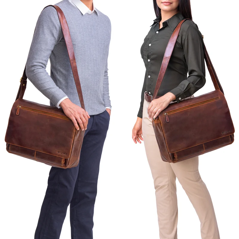 "Jan" 15,6 Zoll Laptoptasche Leder