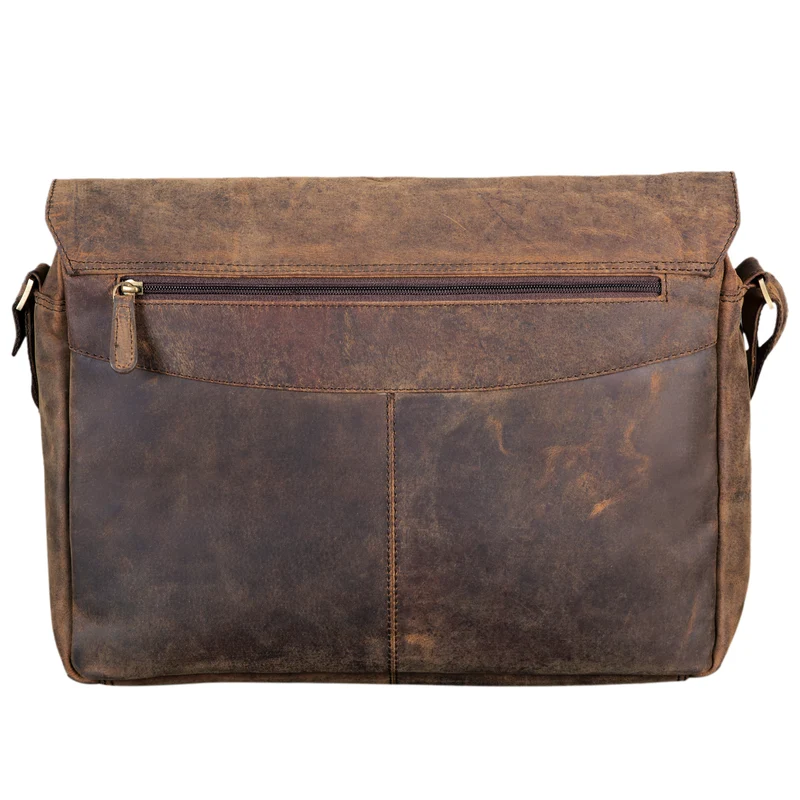 "Marvin" Umhängetasche Leder Groß 15.6 Zoll Laptoptasche